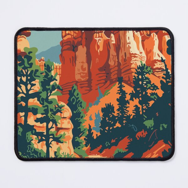 Item preview, Bryce Canyon Spires Minimalist Illustration Art designed and sold by LVTFCOarts.