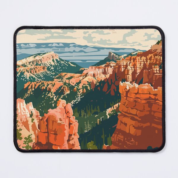 Item preview, Bryce Canyon Desert Minimalist Art Illustration designed and sold by LVTFCOarts.