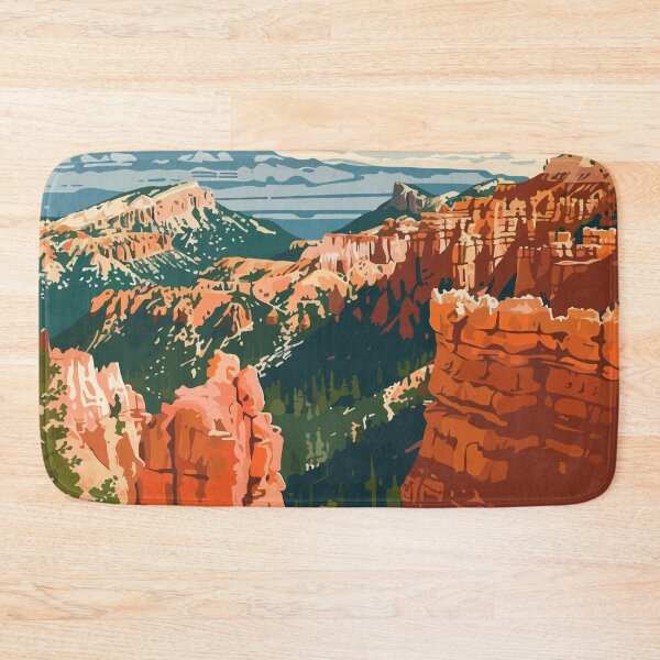 Item preview, Bryce Canyon Desert Minimalist Art Illustration designed and sold by LVTFCOarts.