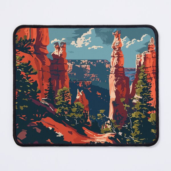 Item preview, Minimalist Bryce Canyon Illustration Art designed and sold by LVTFCOarts.