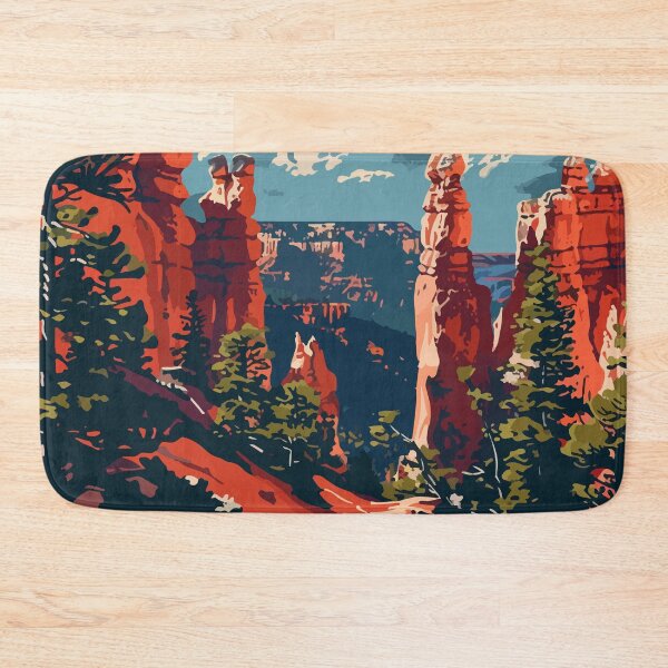 Item preview, Minimalist Bryce Canyon Illustration Art designed and sold by LVTFCOarts.