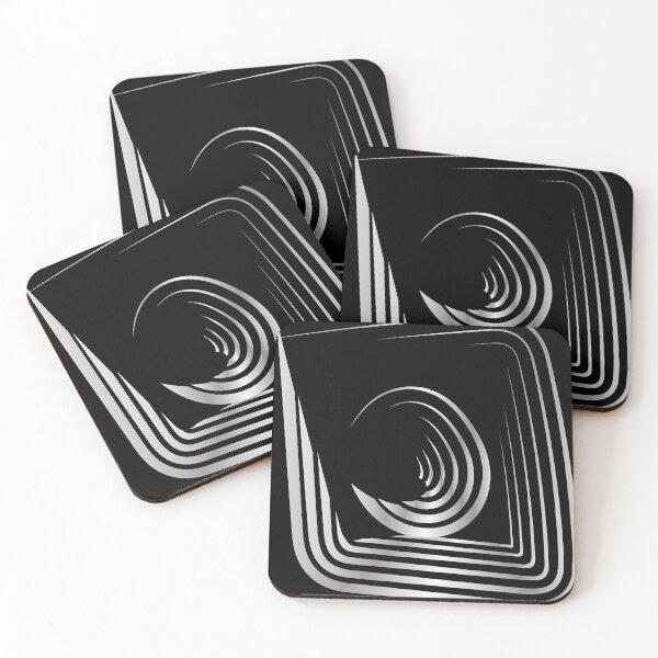 Item preview, Abstract composition in silver color designed and sold by ZorianArt.