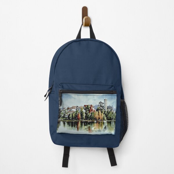 Item preview, reflections at stoke Gabriel(watercolour + AI) designed and sold by artsmeow.