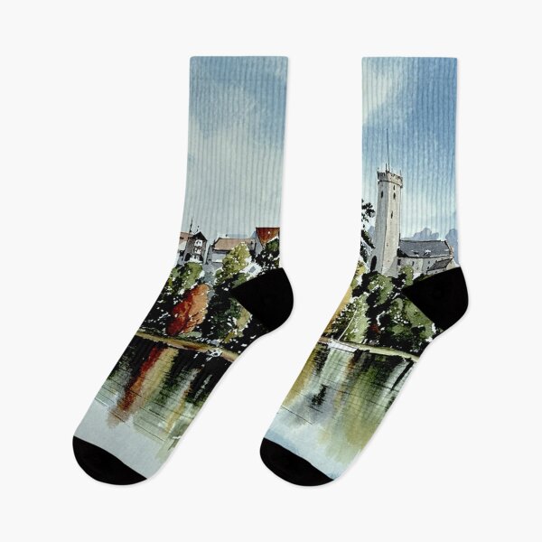Item preview, reflections at stoke Gabriel（watercolour + AI） designed and sold by artsmeow.