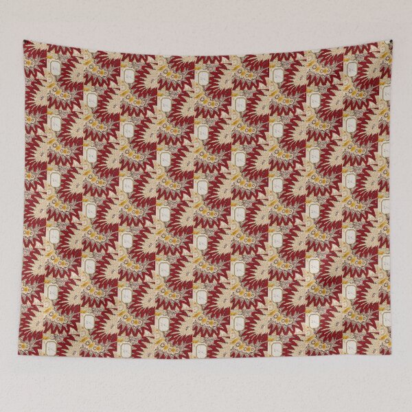 Item preview, Crimson Sunburst – 19th Century Remix - Offset Grid Option designed and sold by WheelieGdArt.