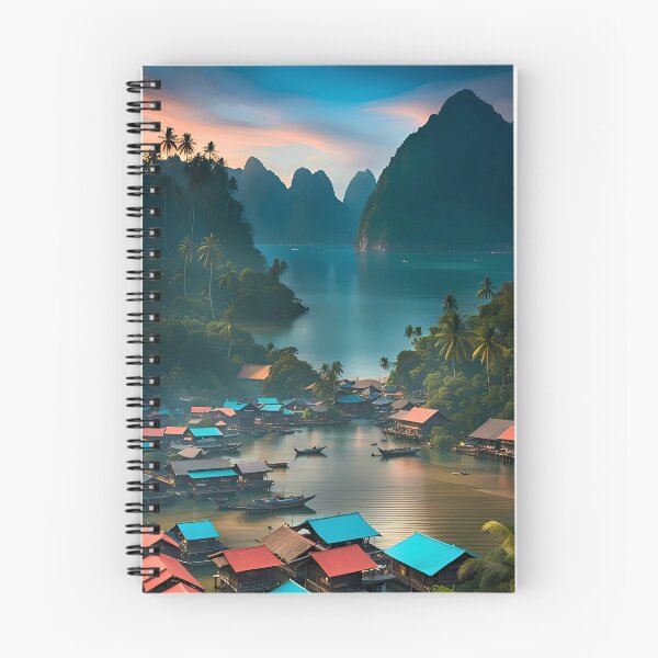Item preview, Indonesian Fishing Village  designed and sold by ZenGrooves.