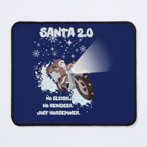 Item preview, Santa 2.0 Motorcycle Rider – Funny Christmas Biker designed and sold by LadyInEverGreen.