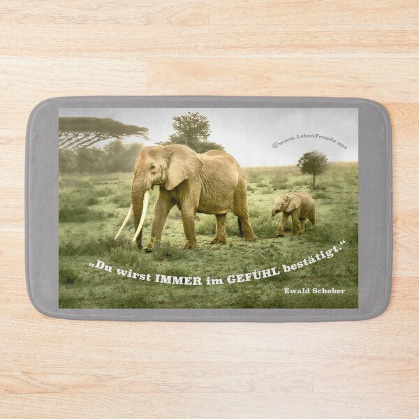 Item preview, Trust your feelings – Elephant love & mindfulness designed and sold by Katja LebenFreude.