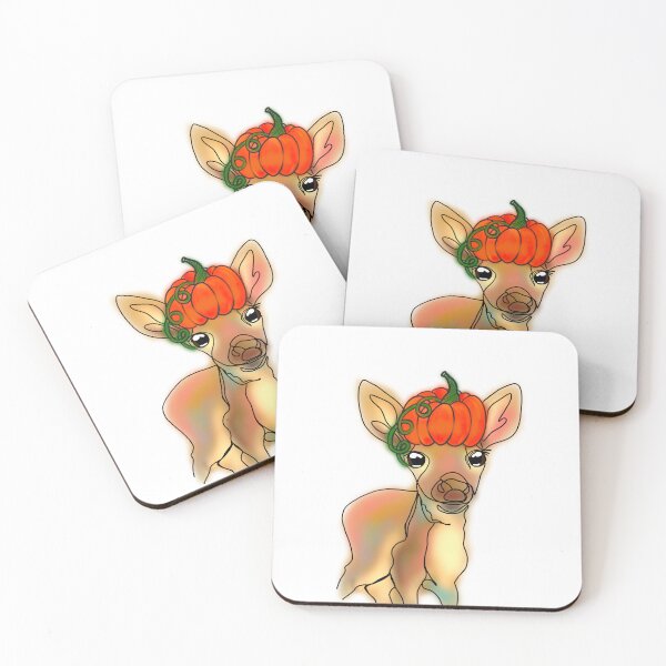 Item preview, Danielle the Deer with Pumpkin Hat – animalzinhats designed and sold by Ashley’sAnimalz.