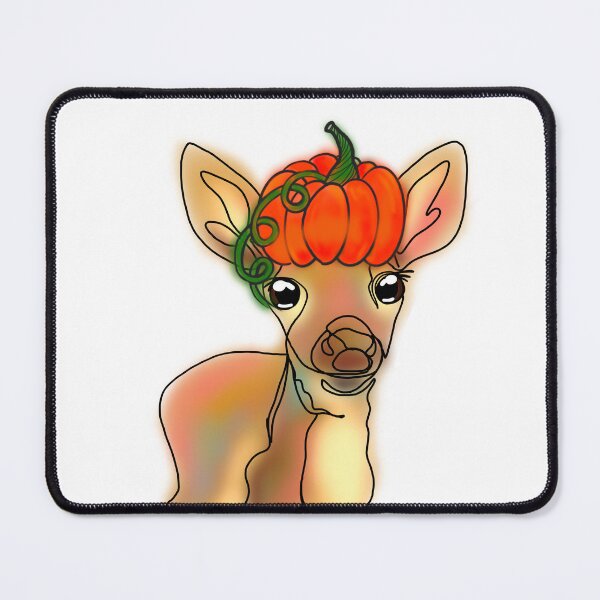 Item preview, Danielle the Deer with Pumpkin Hat – animalzinhats designed and sold by Ashley’sAnimalz.