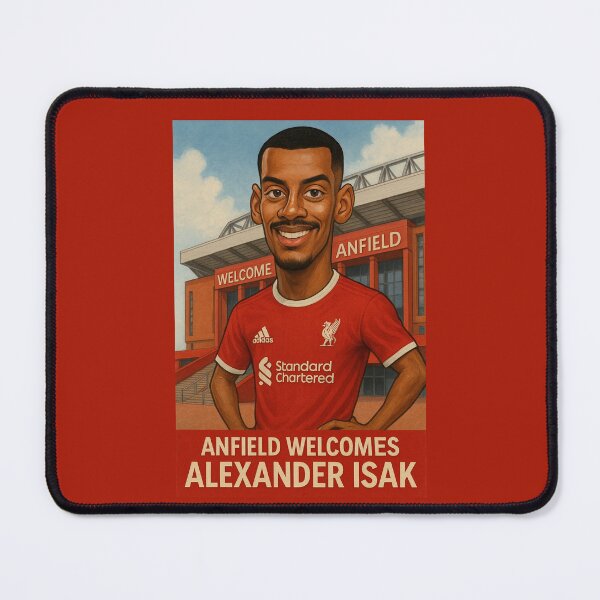 Item preview, Anfield Welcomes Alexander Isak designed and sold by TheWonkyEaselCo.
