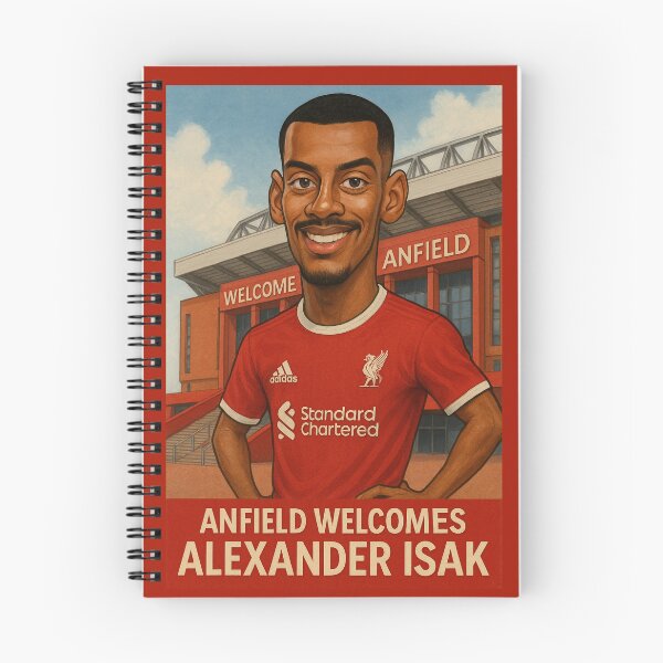 Item preview, Anfield Welcomes Alexander Isak designed and sold by TheWonkyEaselCo.
