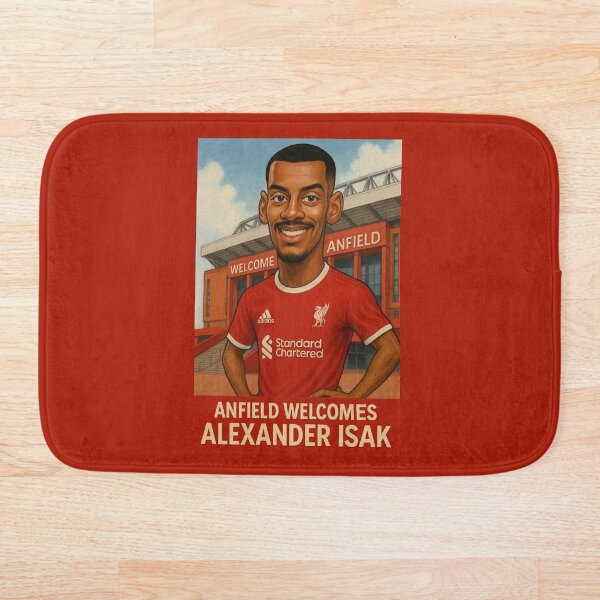 Item preview, Anfield Welcomes Alexander Isak designed and sold by TheWonkyEaselCo.