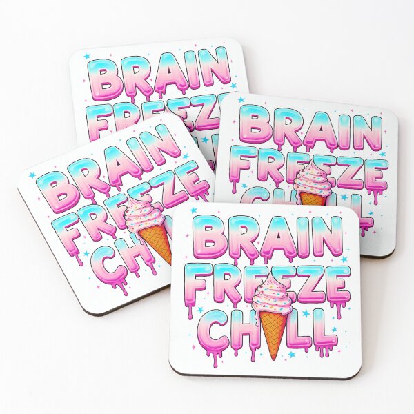 Item preview, BRAIN FREEZE CHILL Icream Cone designed and sold by IndieQuill .