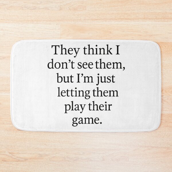 Item preview, Let Them Play – A Quote About Awareness and Patience designed and sold by MSTextVibe.