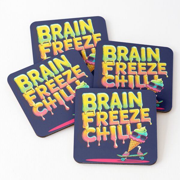 Item preview, Copy of BRAIN FREEZE CHILL Skater designed and sold by IndieQuill .