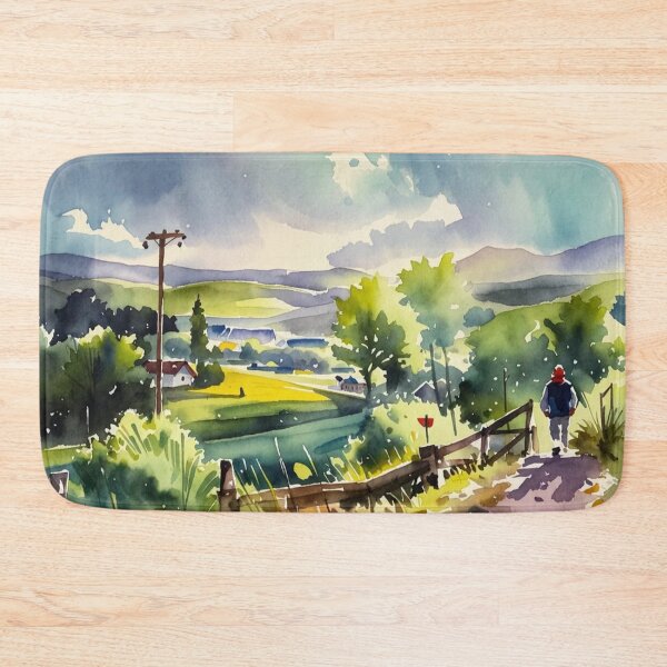 Item preview, The open moor2（watercolour + AI） designed and sold by artsmeow.