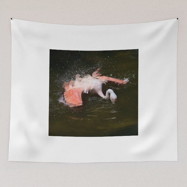 Item preview, Bathing Flamingo designed and sold by MercerImages.