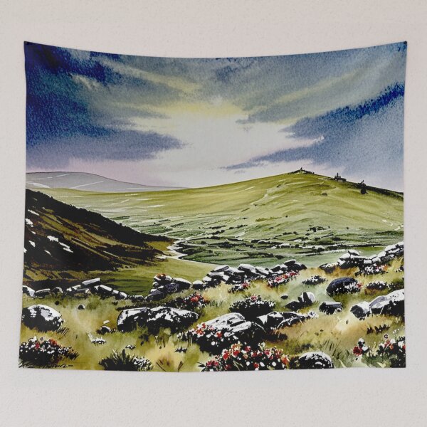 Item preview, The open moor（watercolour + AI） designed and sold by artsmeow.