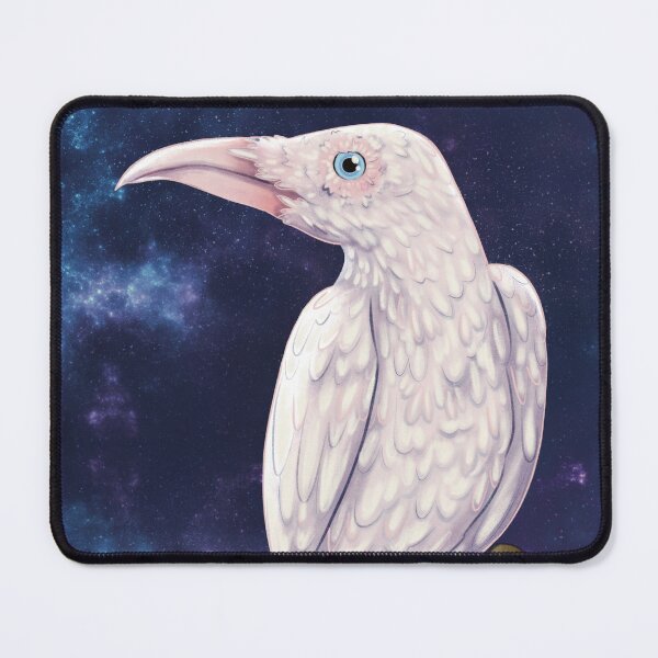Item preview, White Raven – Mystical Messenger of the Unknown designed and sold by OopsieWeArted.