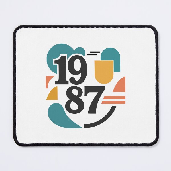 Item preview, 1987 Geometric Retro Art – Minimalist Typography Design designed and sold by okalharbi.