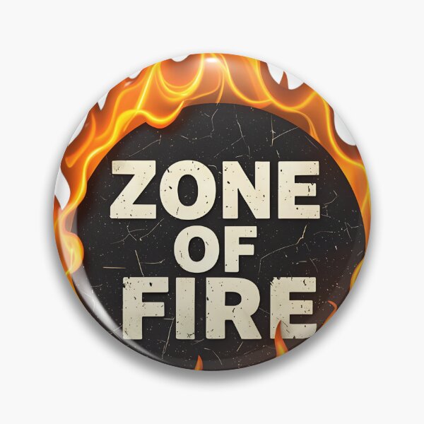 Item preview, ZONE OF FIRE Text Design with Flames and Cracked Background designed and sold by Creative88Art.