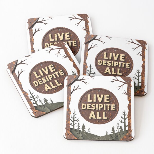 Item preview, Circular Metal Plaque with Textured Lettering and Forest Motif designed and sold by Creative88Art.