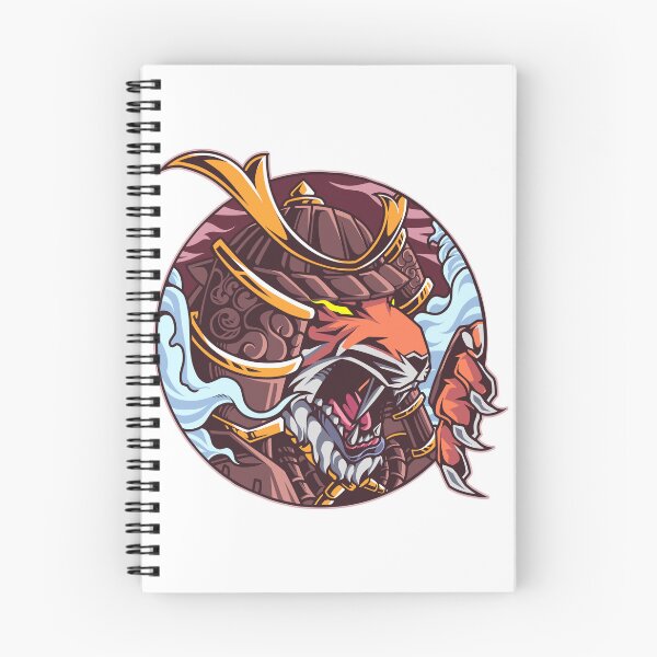 Item preview, Tiger samurai demon oriental mythology designed and sold by Joncasmiart.