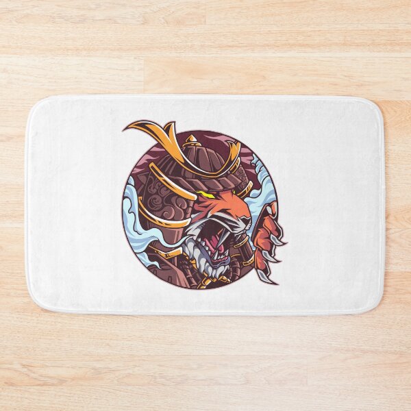 Item preview, Tiger samurai demon oriental mythology designed and sold by Joncasmiart.