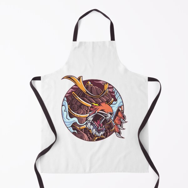 Item preview, Tiger samurai demon oriental mythology designed and sold by Joncasmiart.