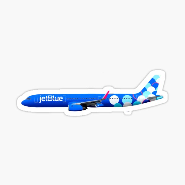 Item preview, JetBlue Bubble Wrap Livery A321 designed and sold by Nicks Digital Designs .