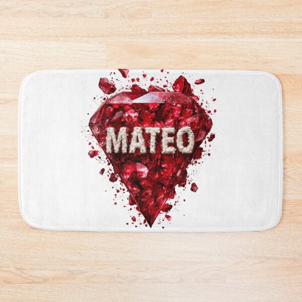 Item preview, Mateo – Bold Garnet Red Crystal Name Art designed and sold by VisionaryVeils.