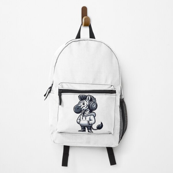 Item preview, Cool Cartoon Zebra DJ in Hoodie and Headphones – Bold Animal Art designed and sold by Confuzz1ed.