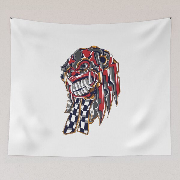 Item preview, Red Demon Mask Eastern Mythology designed and sold by Joncasmiart.