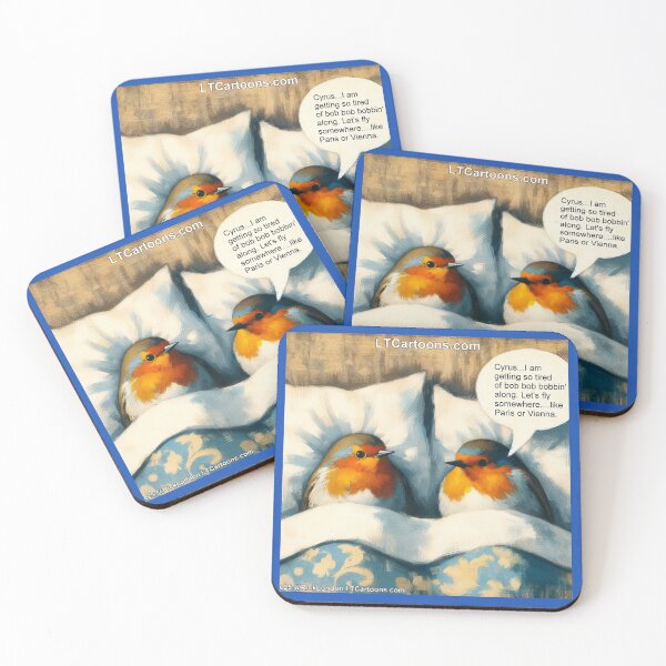 Item preview, Bobbin' Red Red Robins Go To Paris Or Vienna designed and sold by Rick London Gifts.