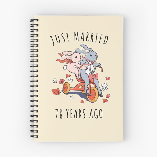Item preview, Just Married 78 Years Ago - 78th Anniversary Couple Bunnies Tee, Phone Cases And Other Gifts designed and sold by MemWear.