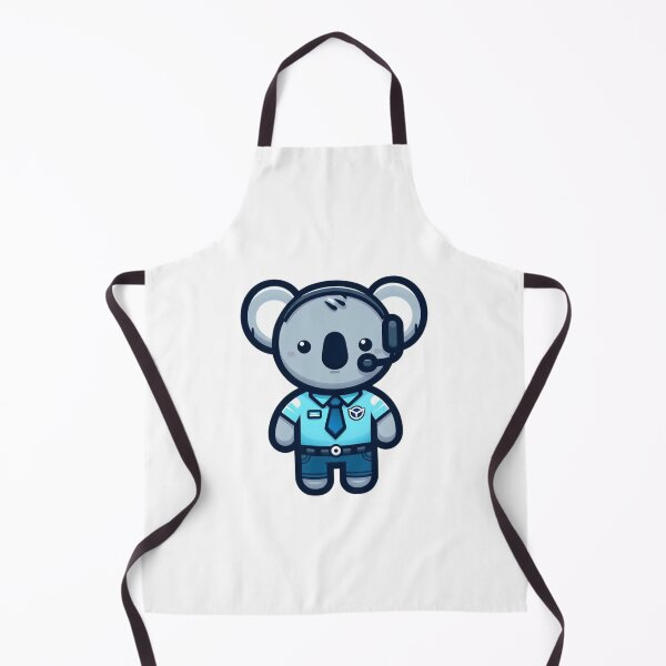 Item preview, Calm Cartoon Koala Flight Controller with Headset and Badge – Bold Animal Art designed and sold by Confuzz1ed.