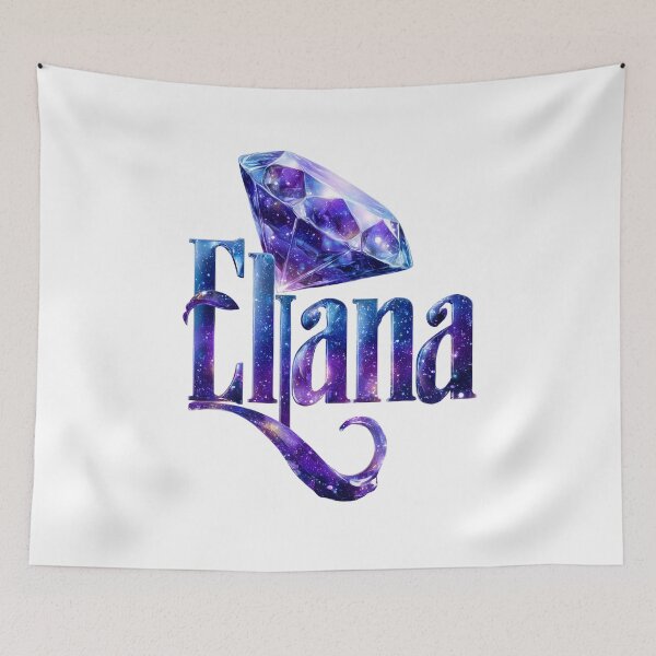 Item preview, Eliana – Deep Sapphire & Galaxy Crystal Name Art designed and sold by VisionaryVeils.