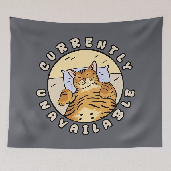 Item preview, Currently Unavailable – Lazy Cat Cartoon Design designed and sold by fishdesigns.
