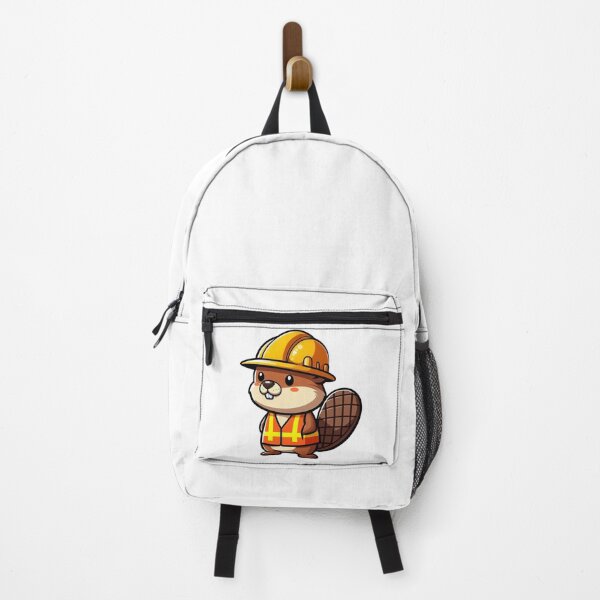Item preview, Hardworking Cartoon Beaver Construction Worker in Safety Gear – Bold Animal Art designed and sold by Confuzz1ed.