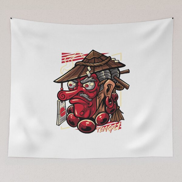 Item preview, Red Demon Big-Nosed Mask Eastern Mythology designed and sold by Joncasmiart.