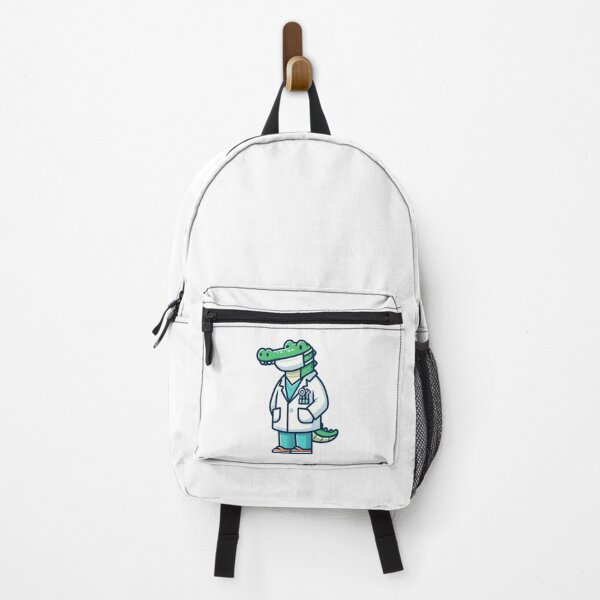 Item preview, Confident Cartoon Crocodile Dentist in White Coat – Bold Animal Art designed and sold by Confuzz1ed.