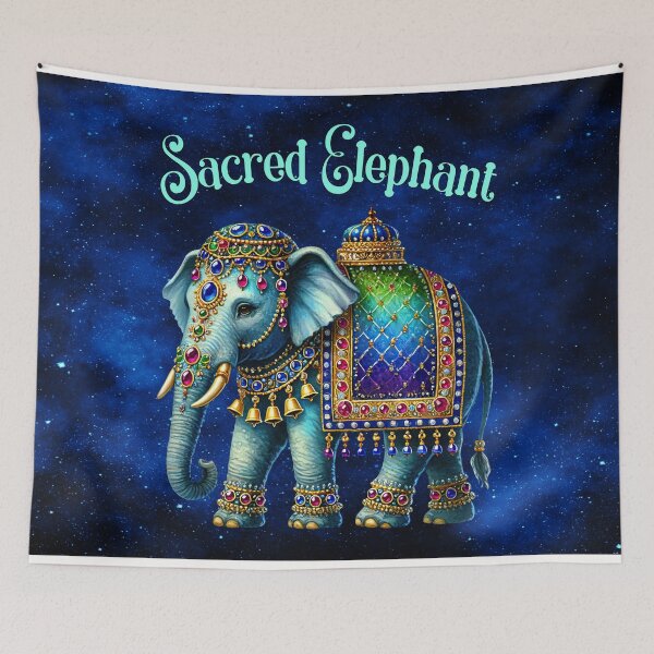 Item preview, Enchanted Sacred Elephant of Jewels and Crystals designed and sold by MysticOzzy.
