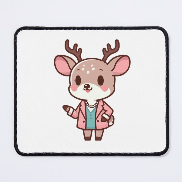 Item preview, Elegant Cartoon Deer Wedding Planner in Blazer and Pearls – Bold Animal Art designed and sold by Confuzz1ed.