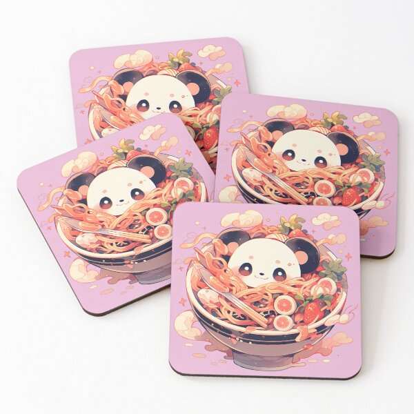 Item preview, Baby Panda eating Ramen noodles designed and sold by WoollenLlama.