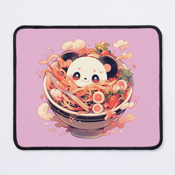Item preview, Baby Panda eating Ramen noodles designed and sold by WoollenLlama.