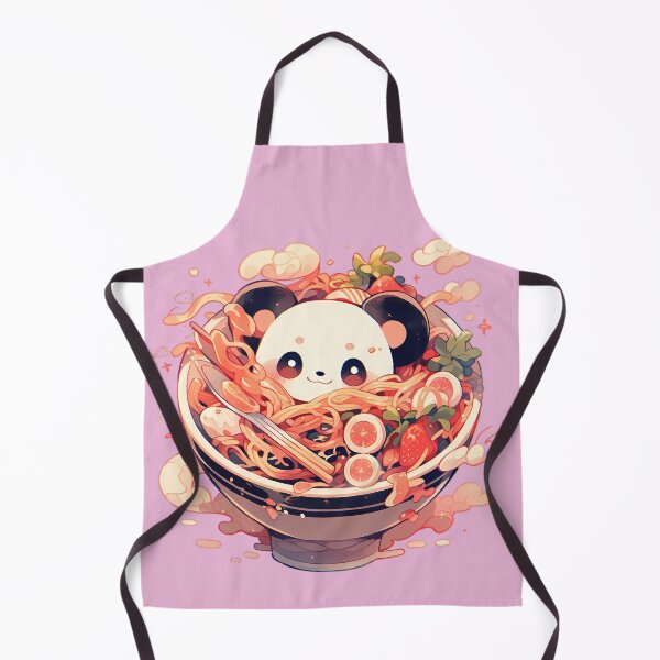 Item preview, Baby Panda eating Ramen noodles designed and sold by WoollenLlama.