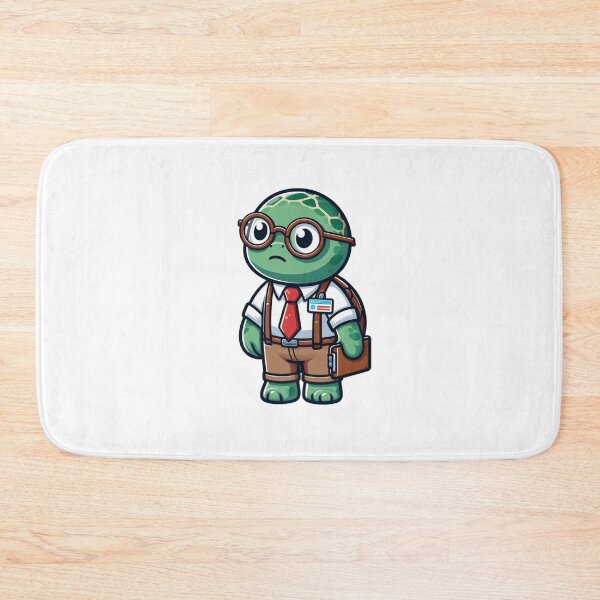 Item preview, Responsible Cartoon Turtle Accountant with Glasses and Suspenders – Bold Animal Art designed and sold by Confuzz1ed.