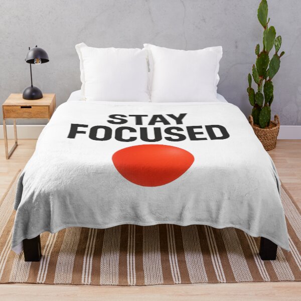 Item preview, Stay Focused – Minimalist Motivational Design with Red Accent designed and sold by ArcadiaSilence.