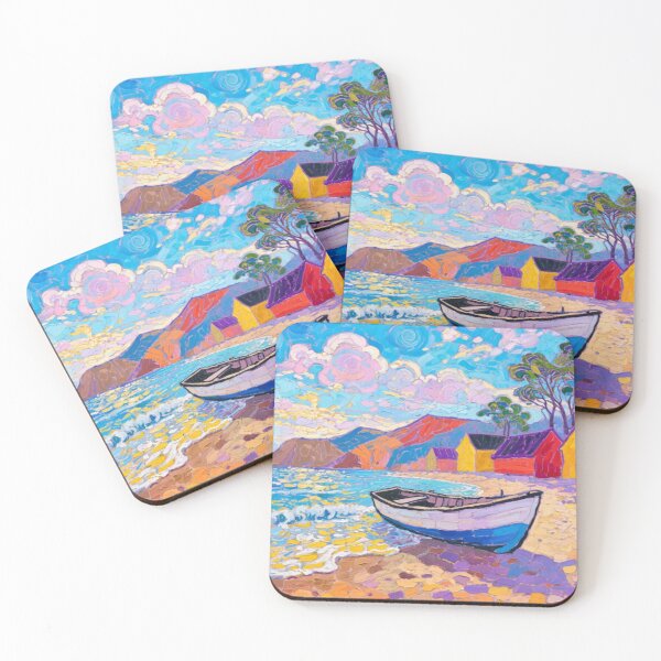 Item preview,  salcombe estuary from south sands beach（watercolour + AI） designed and sold by artsmeow.